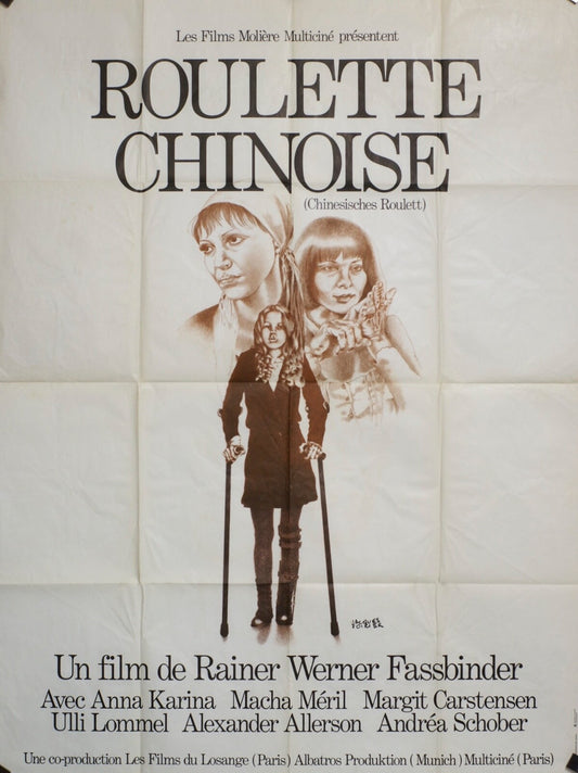 ROULETTE CHINOISE POSTER ORIGINAL 120x160 ANNA KARINA