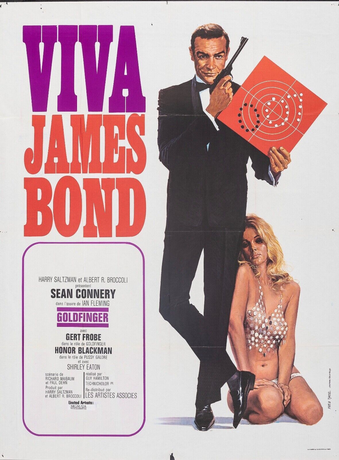 VIVA JAMES BOND POSTER ORIGINAL 120x160 SEAN CONNERY