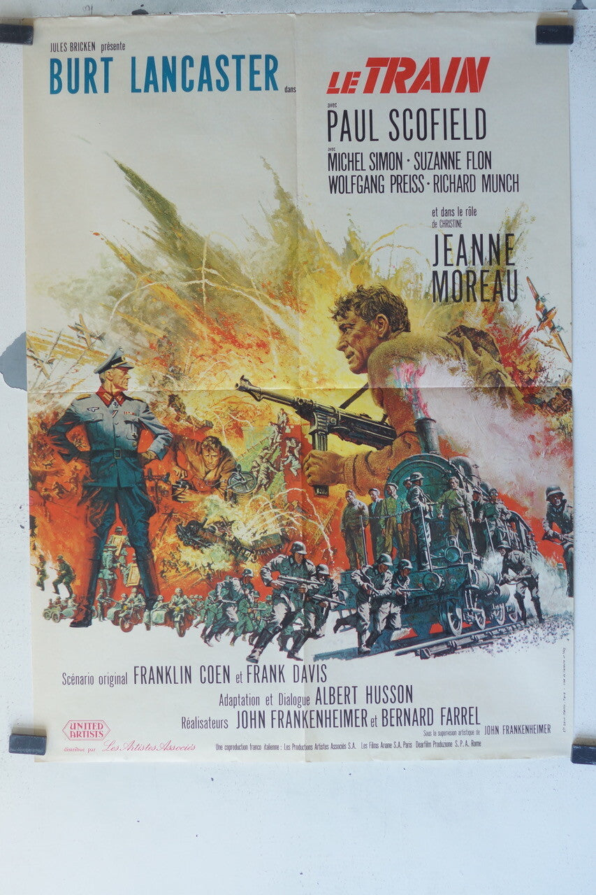 TRAIN (LE) MOVIE POSTER ORIGINAL (60X80) Burt Lancaster , Paul Scofield 