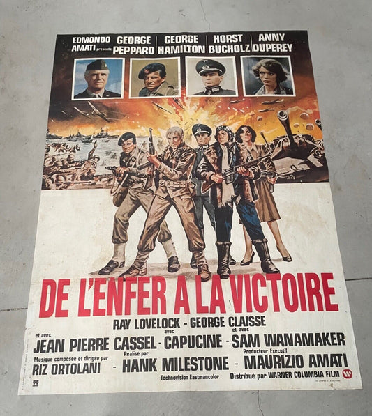 DE L’ENFER À LA VICTOIRE movie poster ORIGINAL 120x160 RAY LOVELOCK