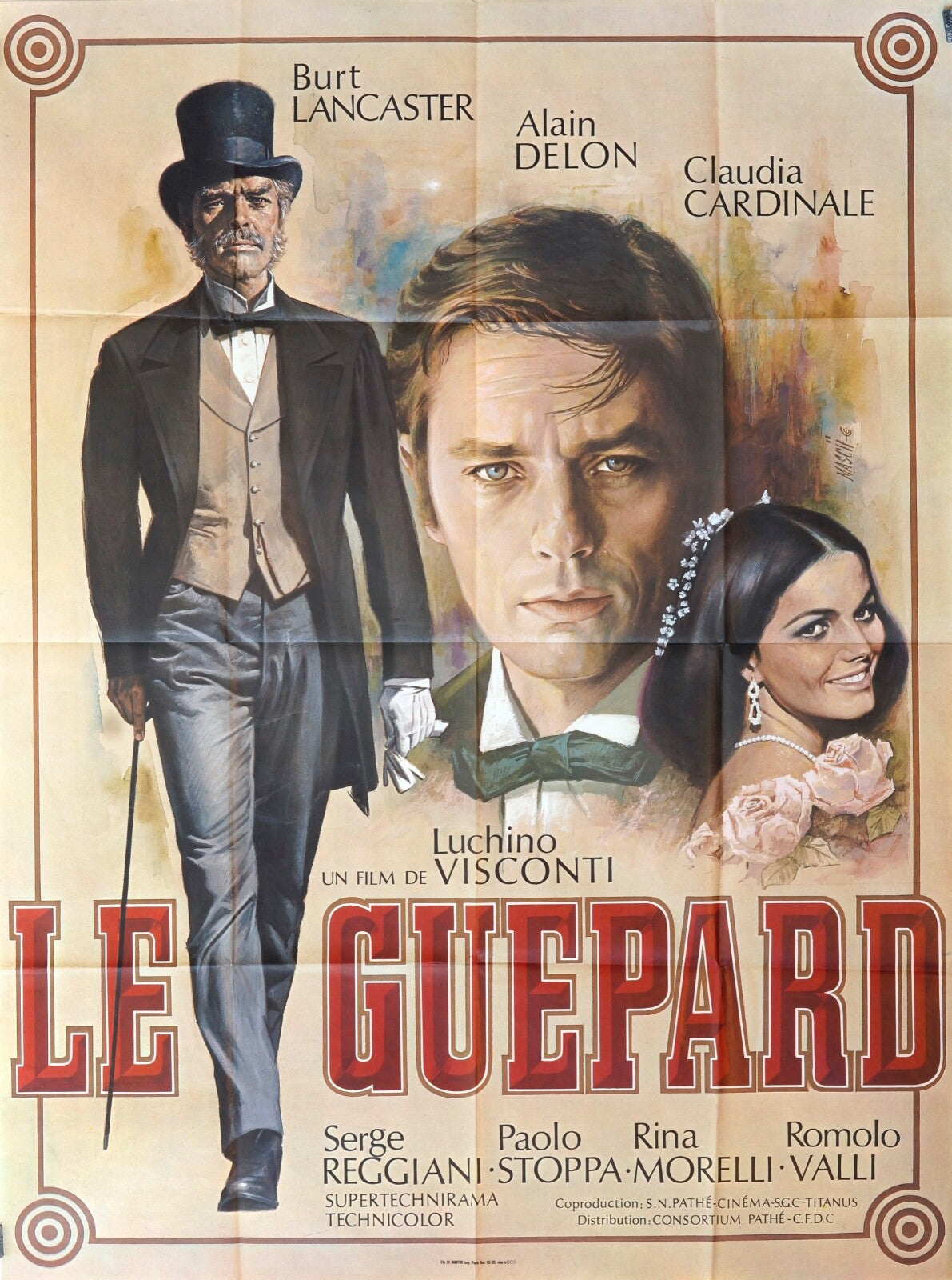 LE GUEPARD MOVIE POSTER ORIGINAL 120x160  LUCHINO VISCONTI