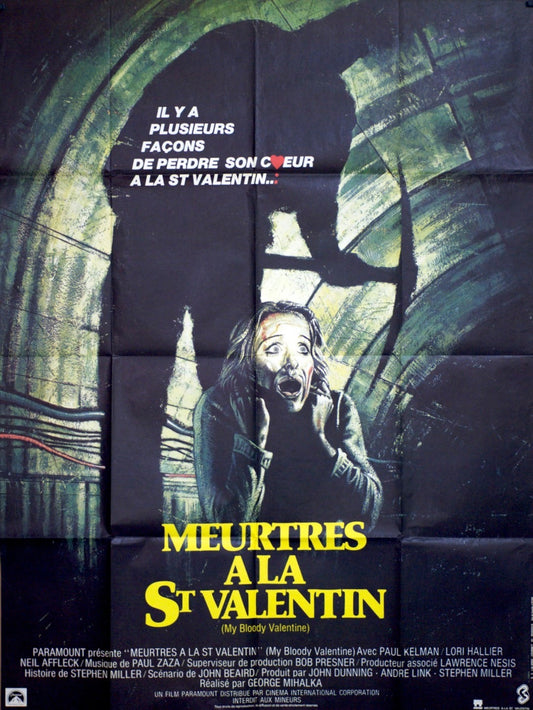 MEURTRES A LA SAINT VALENTIN PAUL KELMAN movie poster ORIGINAL 120x160