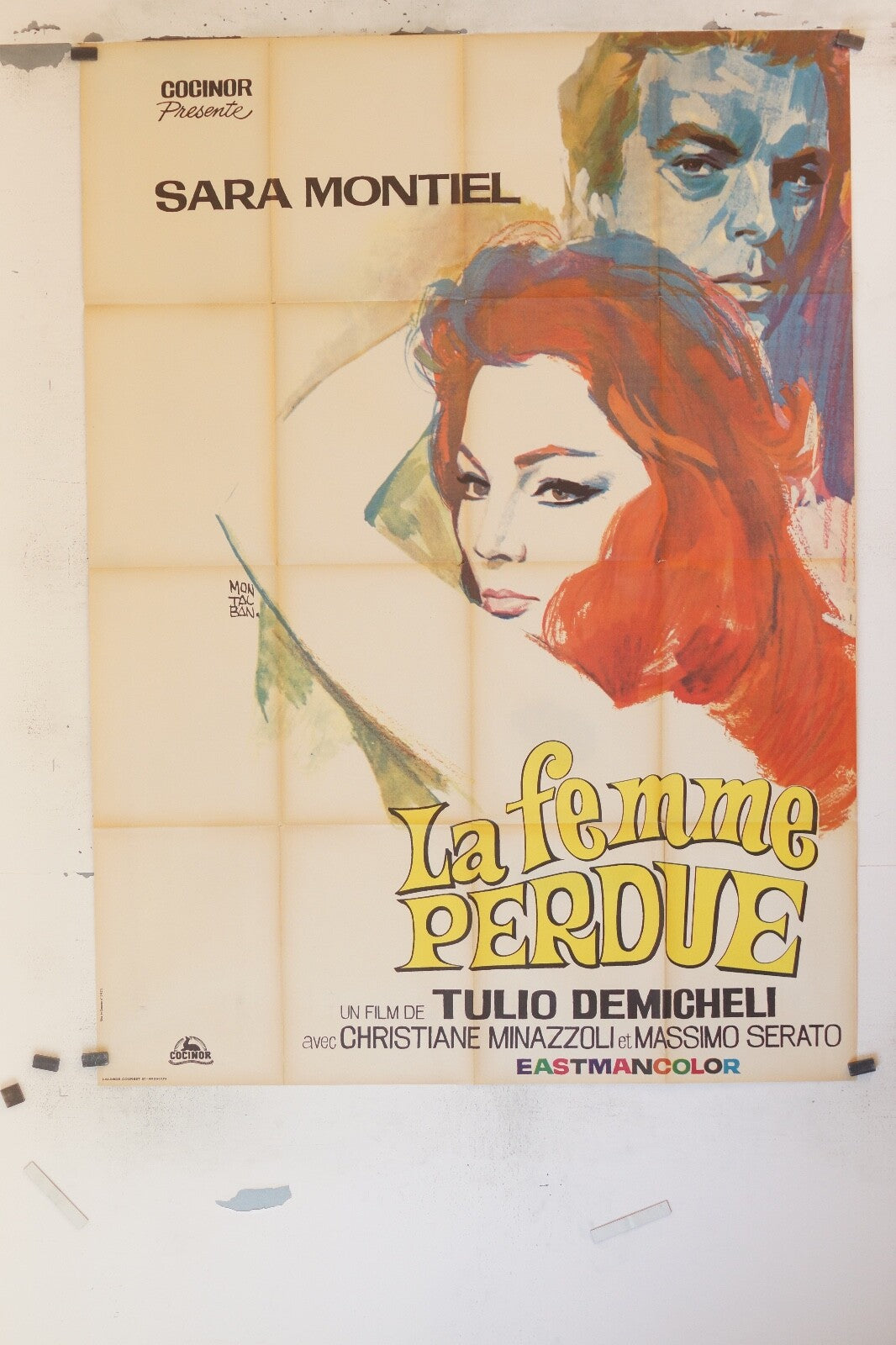 LA FEMME PERDUE POSTER ORIGINAL120x160 SARA MONTIEL – TULIO DEMICHELLI