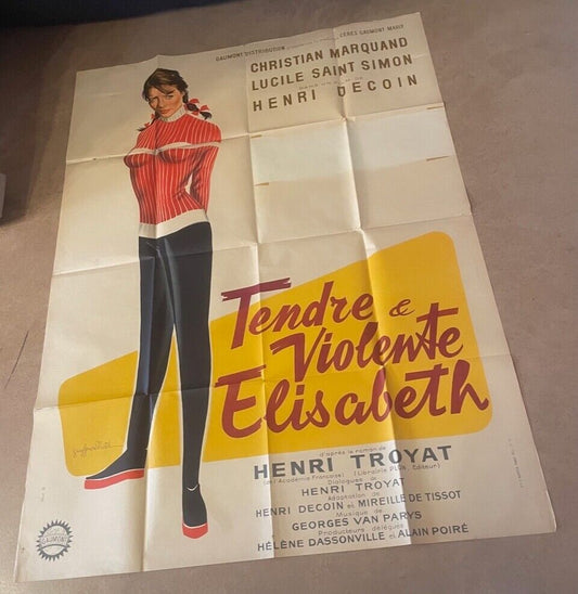 TENDRE & VIOLENTE ELISABETH ORIGINAL 120x160 CHRISTIAND MARQUAND