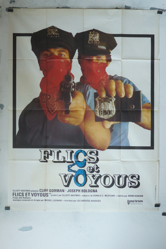 FLICS ET VOYOUS MOVIE POSTER ORIGINAL 120x160 ELLIOTT KASTNER