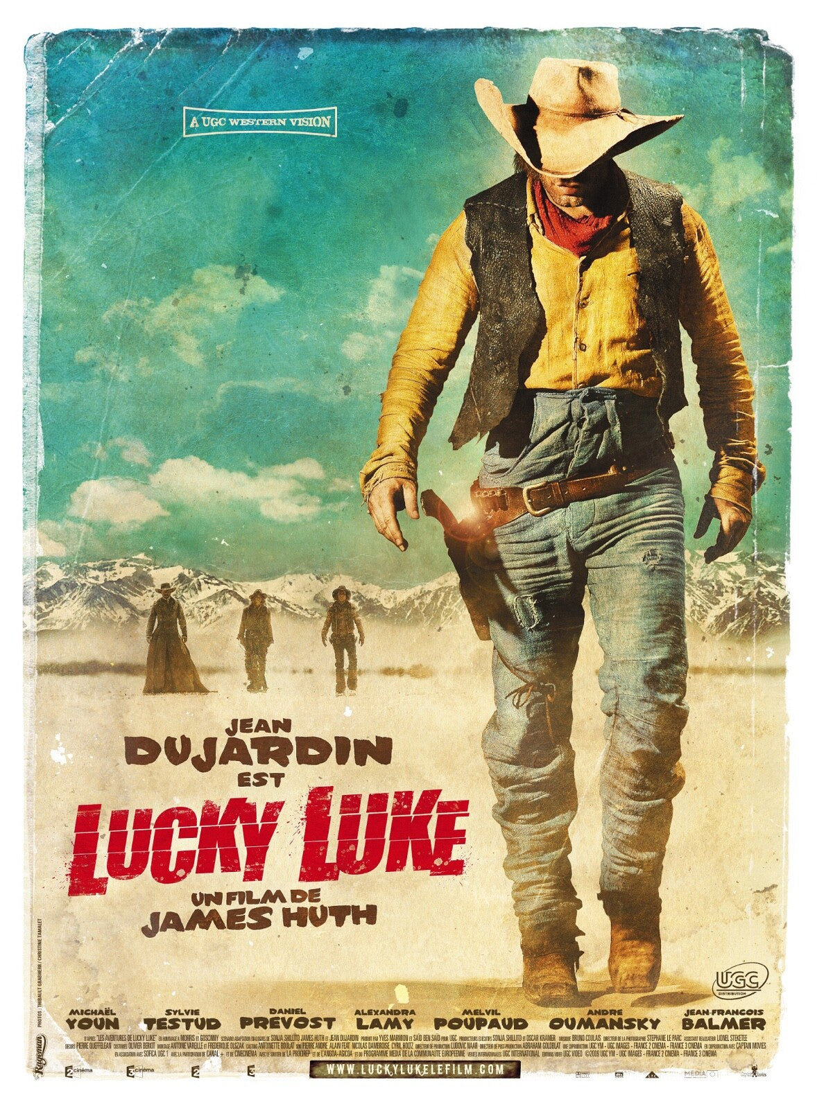 LUCKY LUKE MOVIE POSTER 40x60 MOVIE POSTER JAMES HUTH, JEAN DUJARDIN