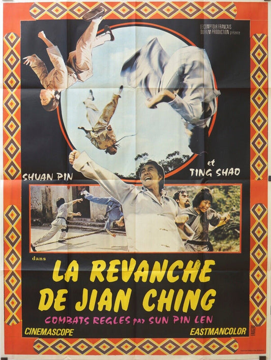 LA REVANCHE DE JIAN CHING, SHUAN PIN ORIGINAL MOVIE POSTER 120x160 JACKIE CHAN