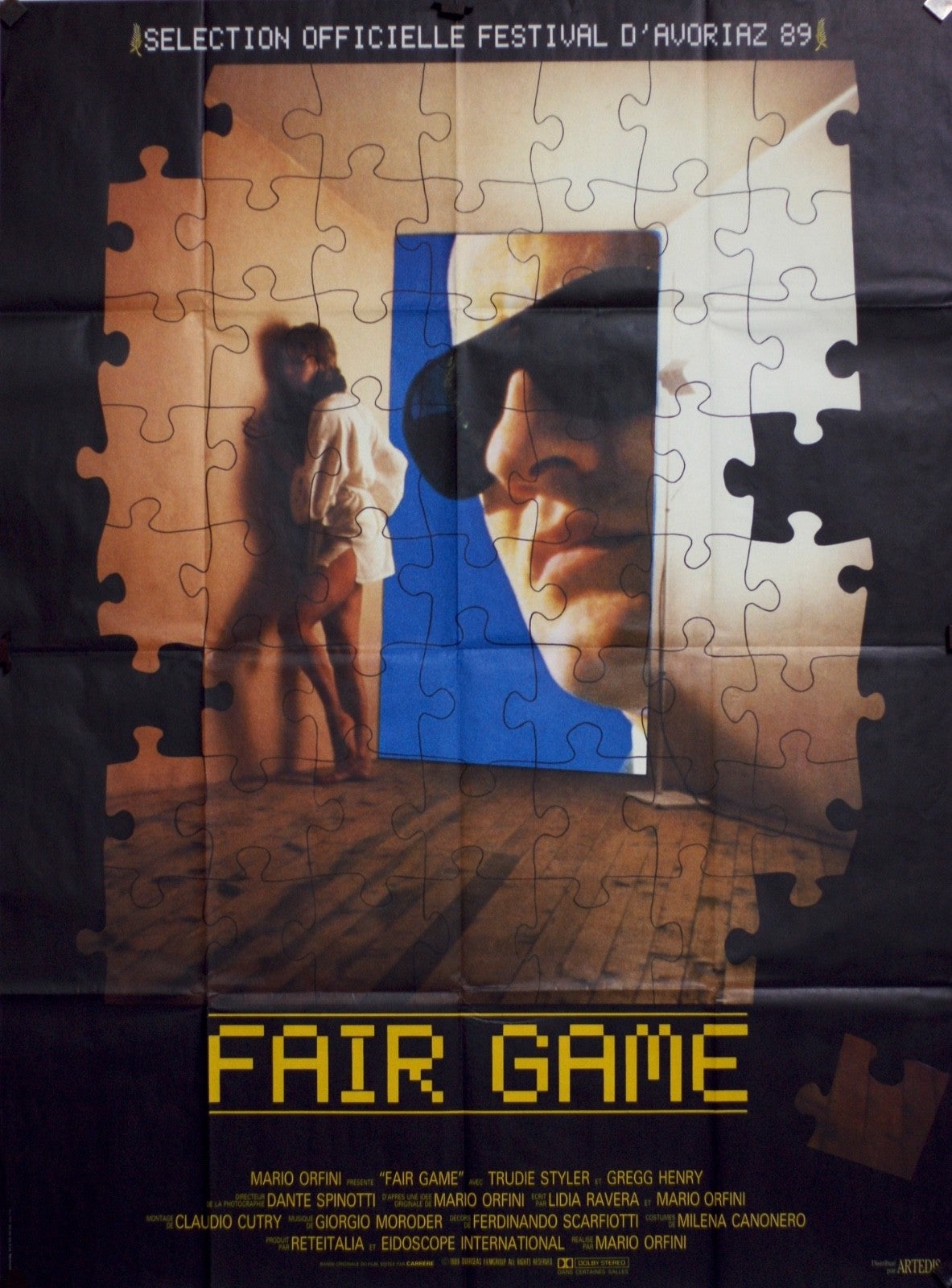 FAIR GAME MARIO ORFINI MOVIE POSTER ORIGINAL 120x160