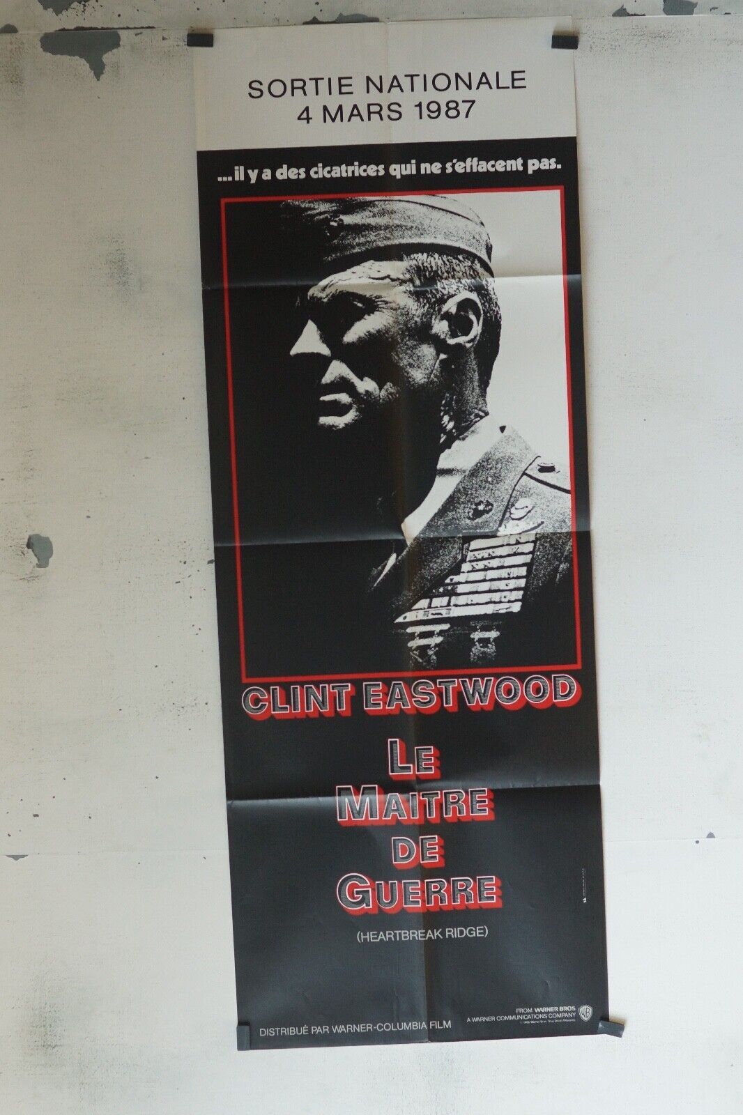LE MAITRE DE GUERRE 60x160 ORIGINAL POSTER CLINT EASTWOOD