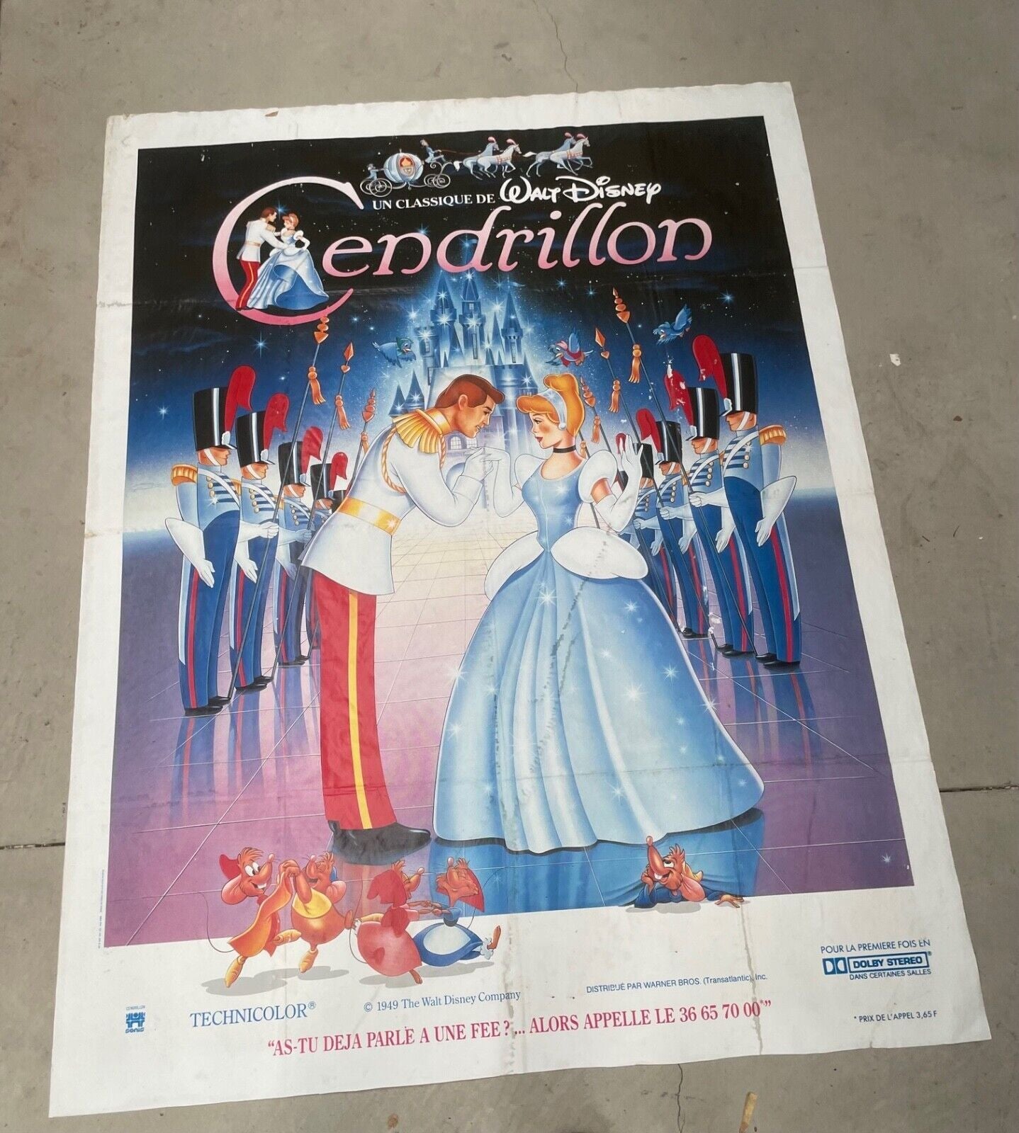 CENDRILLON ORIGINAL 120x160 WALT DISNEY