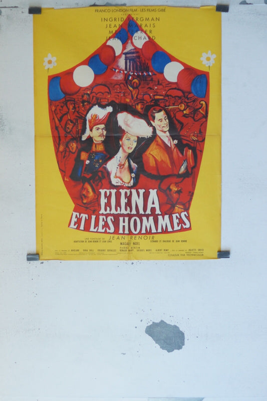 ELENA ET LES HOMMES 60X80 INGRID BERGMAN MOVIE POSTER ORIGINAL (60X80)
