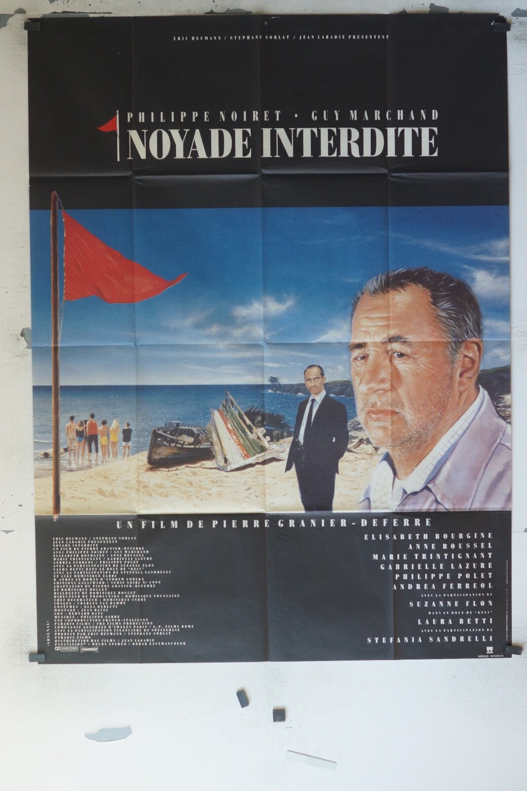 NOYADE INTERDITE MOVIE POSTER ORIGINAL 120x160 PHILIPPE NOIRET