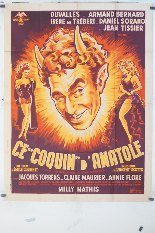 CE “COQUIN” D’ANATOLE MOVIE POSTER ORIGINAL (120x160), Fréderic Duvallès
