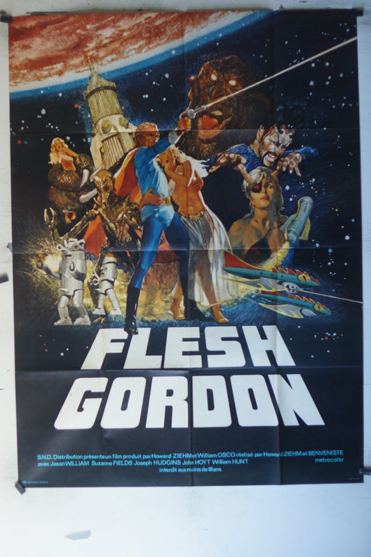 FLESH GORDON MOVIE POSTER Original, (120X160), Jason Williams, Suzanne fields