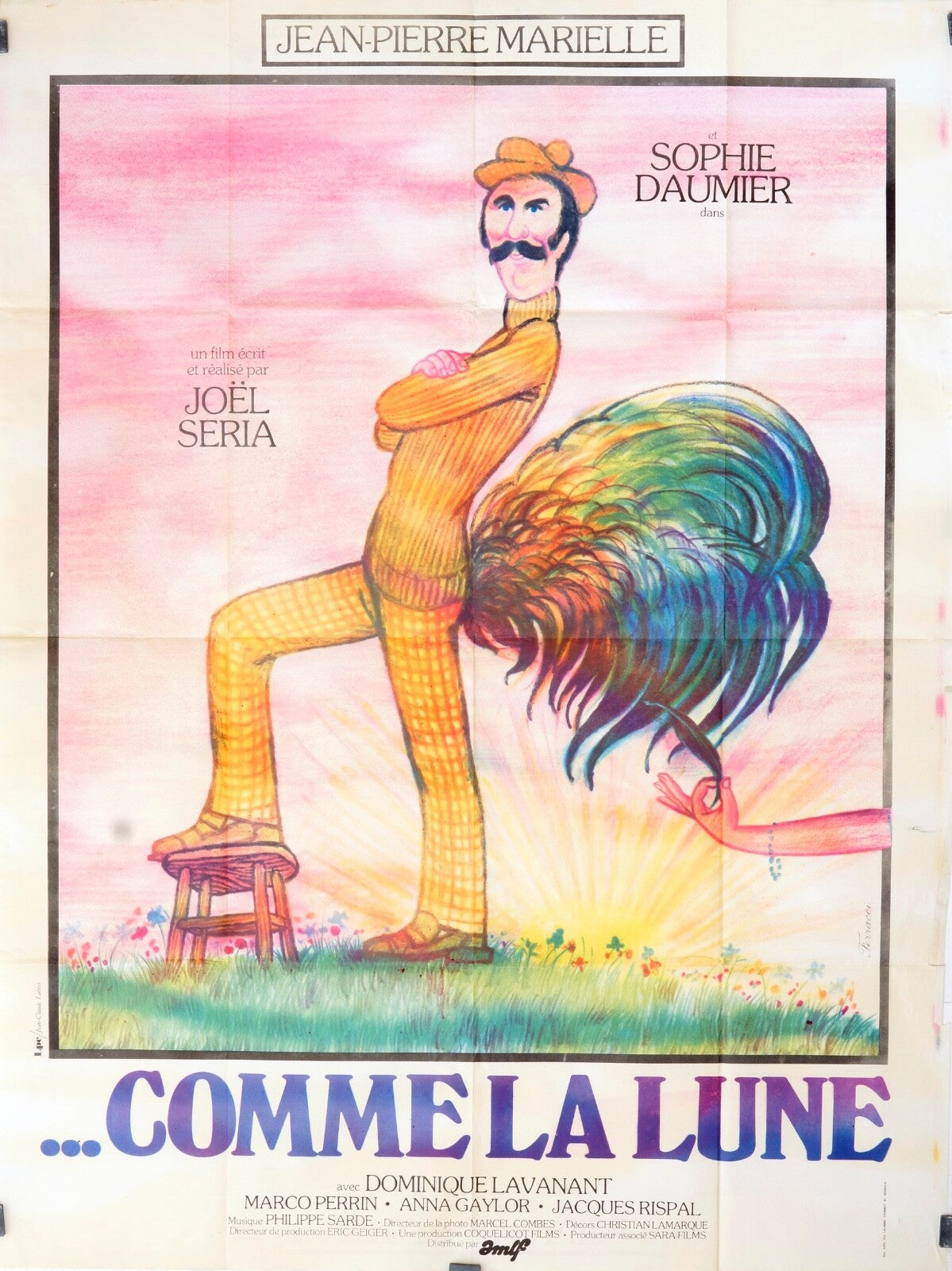 COMME LA LUNE MOVIE POSTER ORIGINAL 120x160 JOEL SERIA