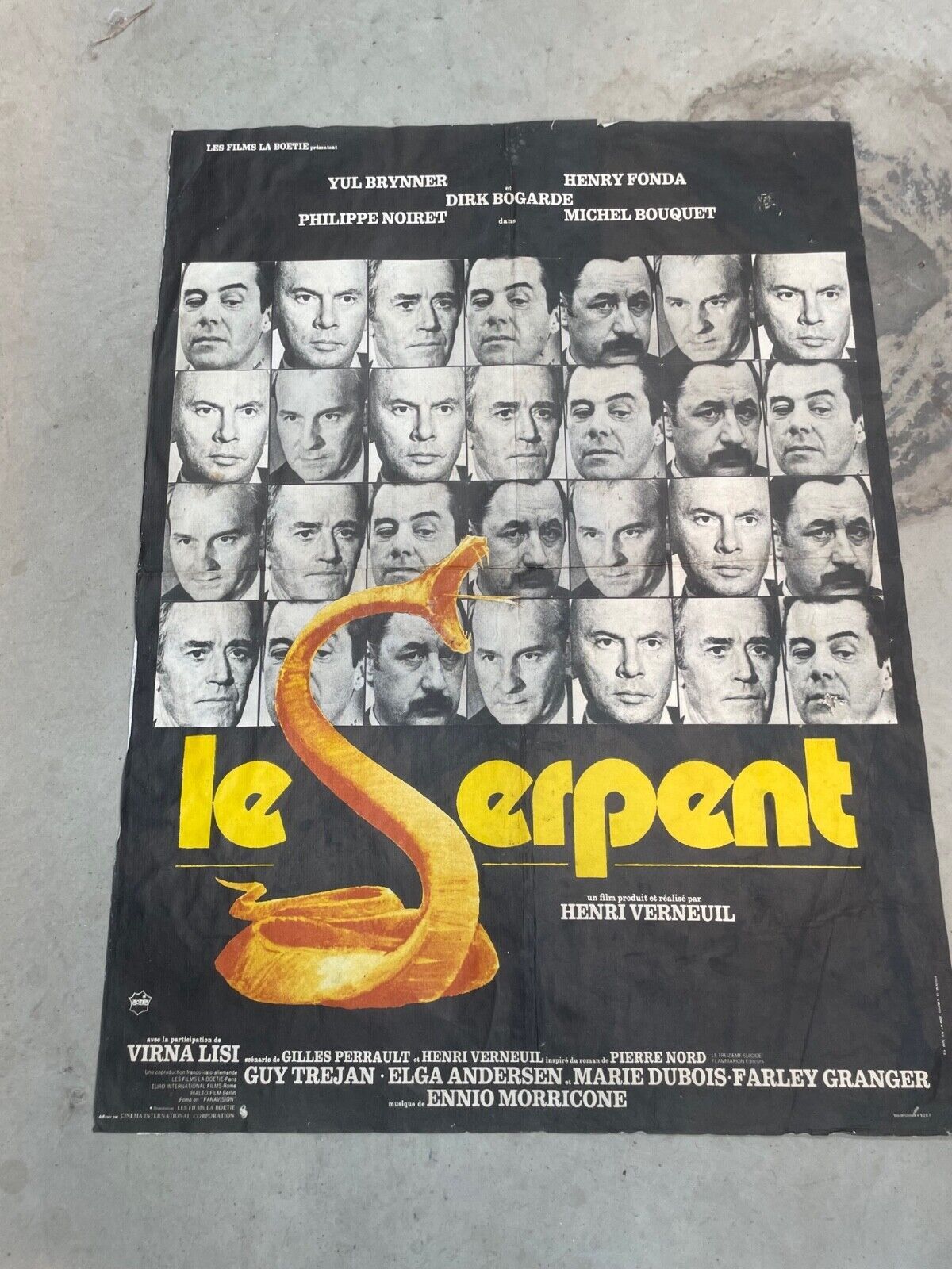 LE SERPENT MOVIE POSTER  ORIGINAL (60X80) HENRI VERNEUIL