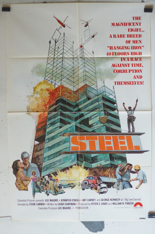 STEEL ORIGINAL MOVIE POSTER 69x103 Lee Majors , Jennifer O’neill
