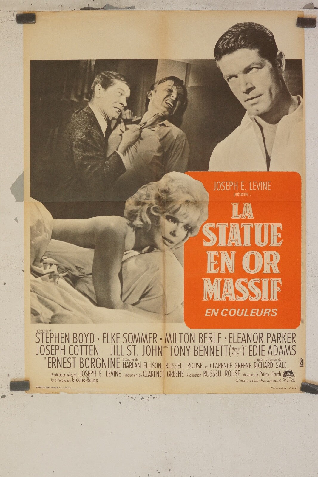 LA STATUE EN OR MASSIF 120x160 STEPHEN BOYD – ELKE SOMMER