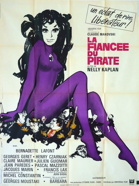 LA FIANCÉE DU PIRATE MOVIE POSTER ORIGINAL 120x160