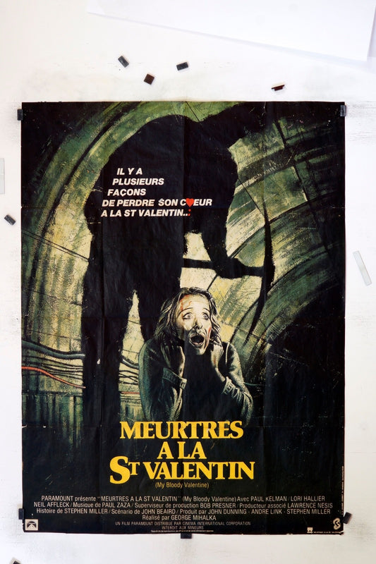 MEURTRES À LA SAINT VALENTIN MOVIE POSTER ORIGINAL (120X160)