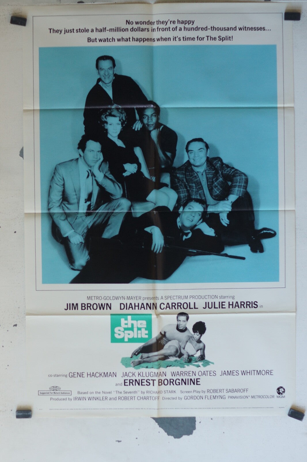 THE SPLIT MOVIE POSTER ORIGINAL (60X80) Bruno Cremer , Jean-Claude Brialy