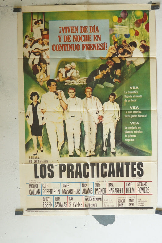 LOS PRATICANTES 70x100 ORIGINAL MOVIE POSTER MICHAEL CALLAN, CLIFF ROBERTSON