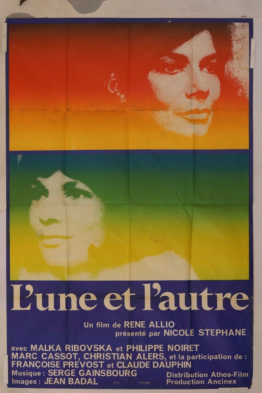 L’UNE ET L’AUTRE MOVIE POSTER ORIGINAL (120x160)  MALKA RIBOVSKA
