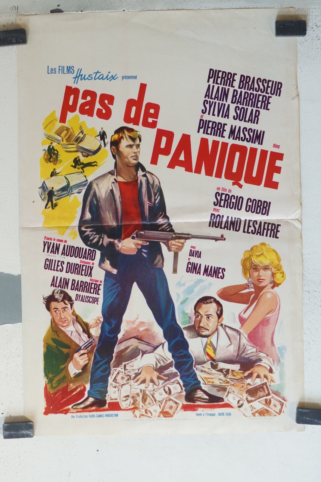 PAS DE PANIQUE Belge ORIGINAL MOVIE POSTER 30x55 Pierre Brasseur 