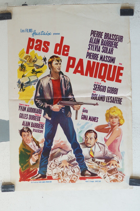 PAS DE PANIQUE Belge ORIGINAL MOVIE POSTER 30x55 Pierre Brasseur 