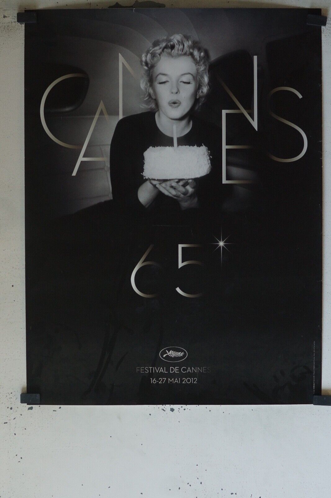 AFFICHE OFFICIELLE CINÉMA 65E FESTIVAL DE CANNES 2012 POSTER ORIGINAL (60X80)