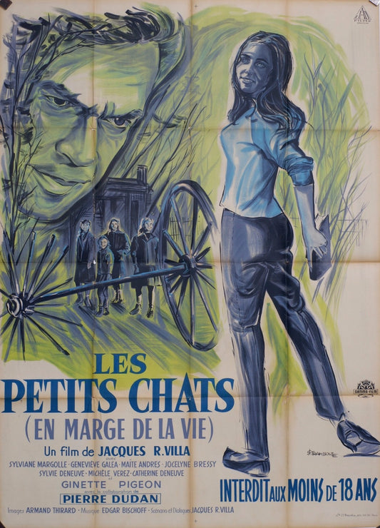 LES PETITS CHATS GINETTE PIGEON POSTER ORIGINAL 120x160