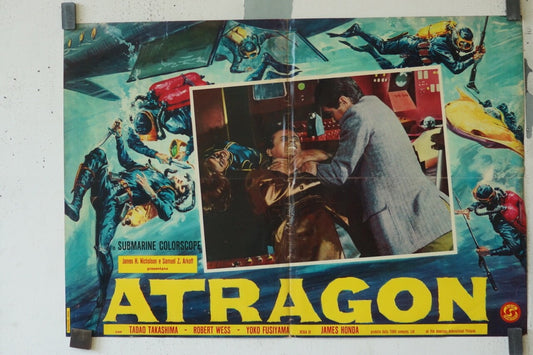 ATRAGON MOVIE POSTER ORIGINAL 46X67 TADAO TAKASHIMA-ROBERT WESS
