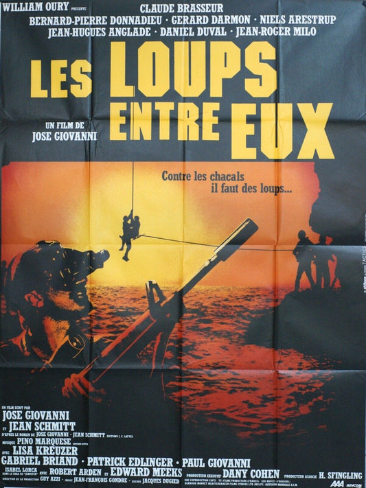 LES LOUPS ENTRE EUX MOVIE POSTER ORIGINAL 120x160 WILLIAM OURY