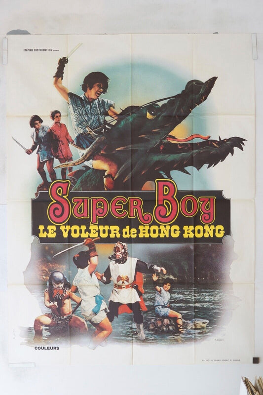 SUPER BOY, LES VOLEURS DE HONG-KONG MOVIE POSTER ORIGINAL 120x160 JEETENDRA