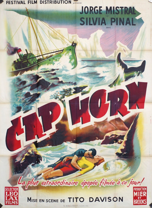 CAP HORN JORGE MISTRAL POSTER ORIGINAL120x160 Françoise Arnoul