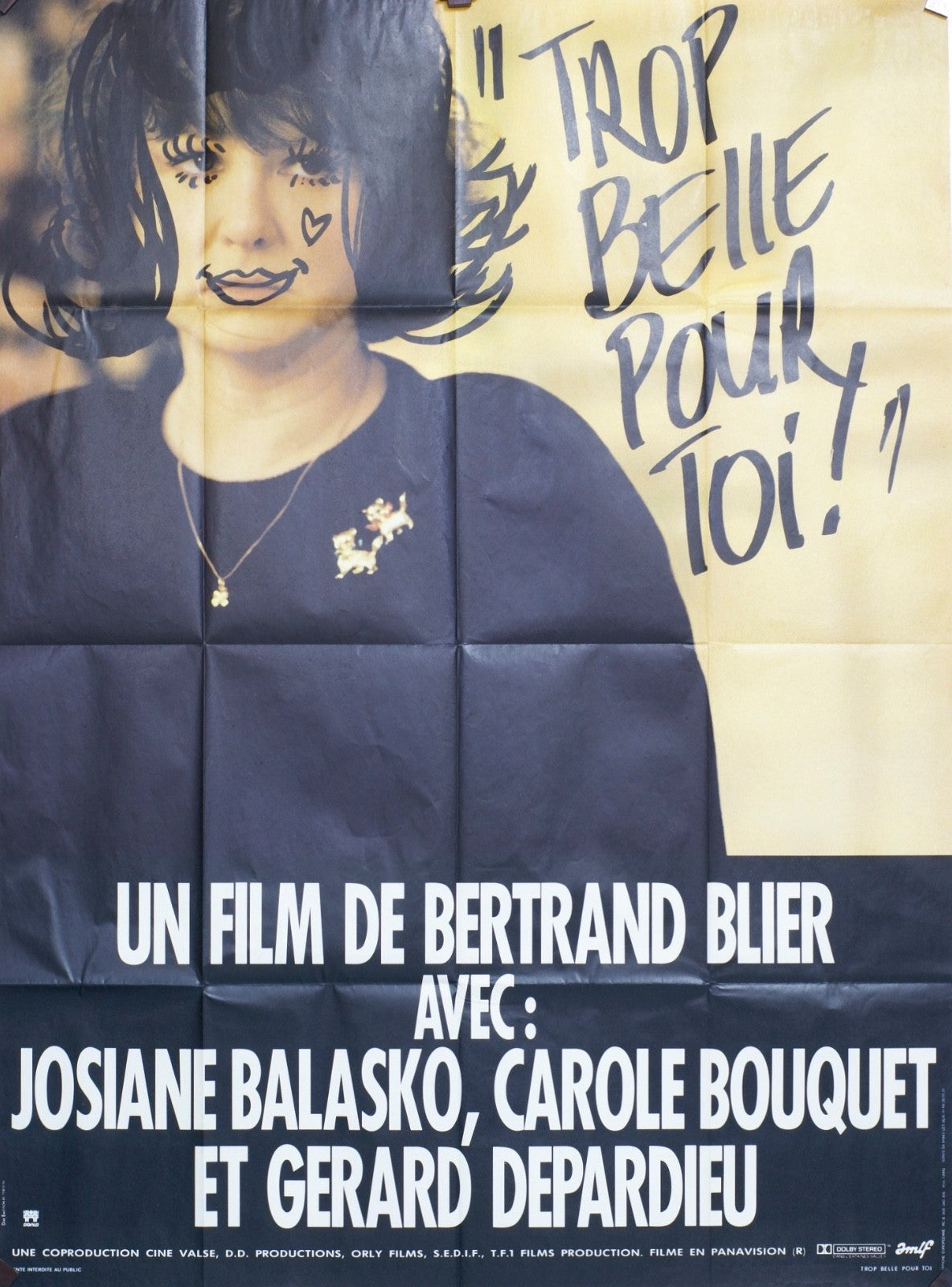 TROP BELLE POUR TOI BERTRAND BLIER MOVIE POSTER ORIGINAL 120x160