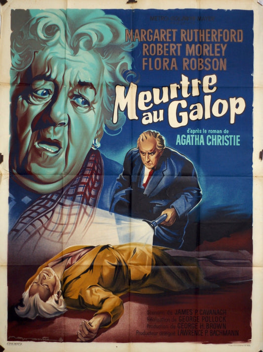 MEURTRE AU GALOP  MARGARET RUTHERFORD MOVIE POSTER ORIGINAL 120x160