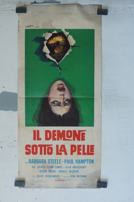 IL DEMONI SOTTO LA PELLE POSTER ORIGINAL (32x71) BARBARA STEELE