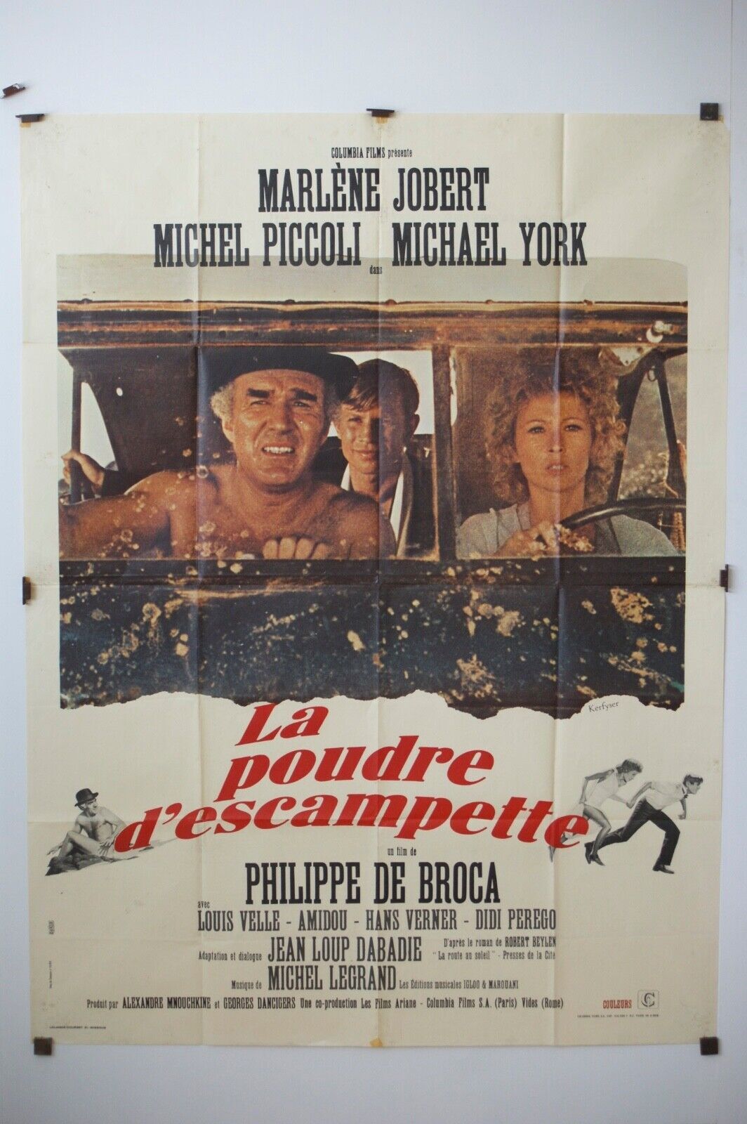 LA POUDRE D’ESCAMPETTE Original Movie Poster 120X160 MARLÈNE JOBERT