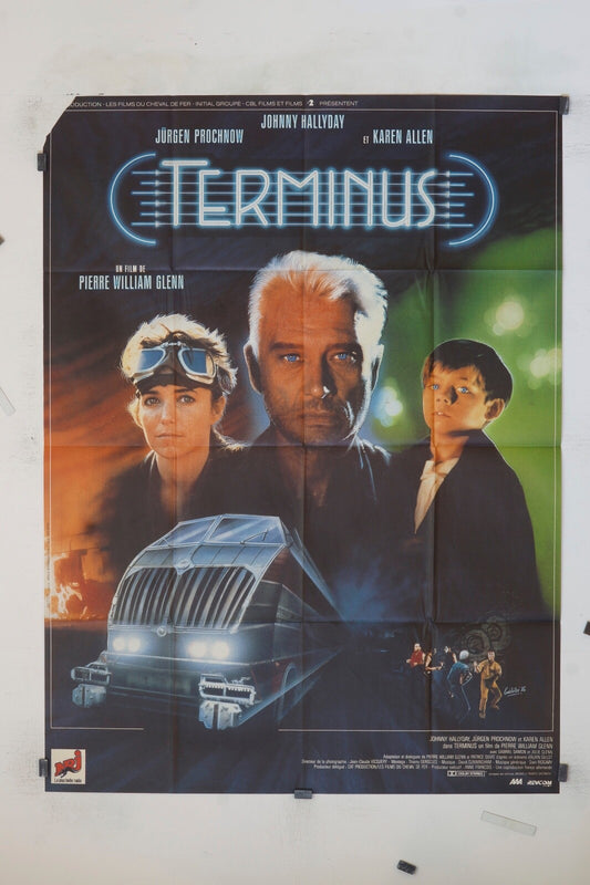 TERMINUS JOHNNY HALLYDAY MOVIE POSTER ORIGINAL 120x160