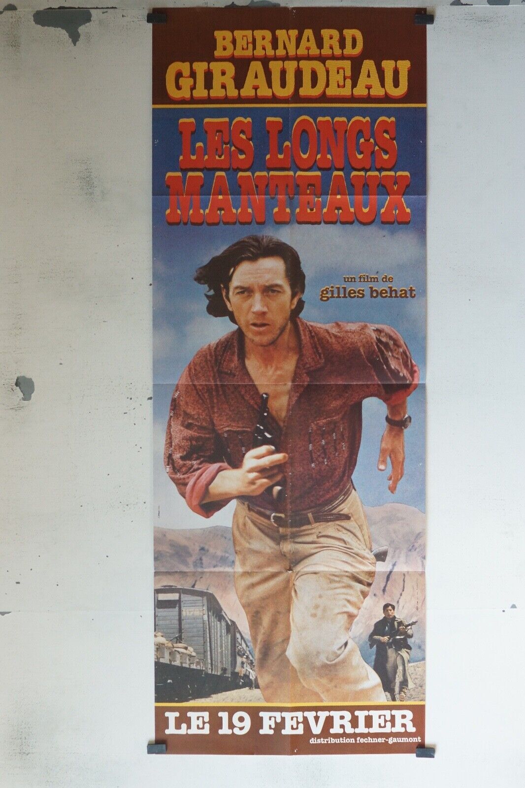 LES LONGS MANTEAUX POSTER ORIGINAL (60x160) BERNARD GIRAUDEAU