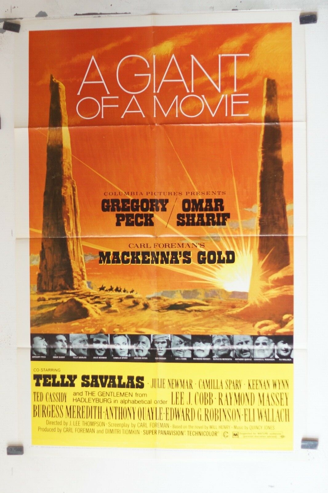 MACKENNA’S GOLD, MOVIE POSTER ORIGINAL (69x103), J. Lee Thompson 