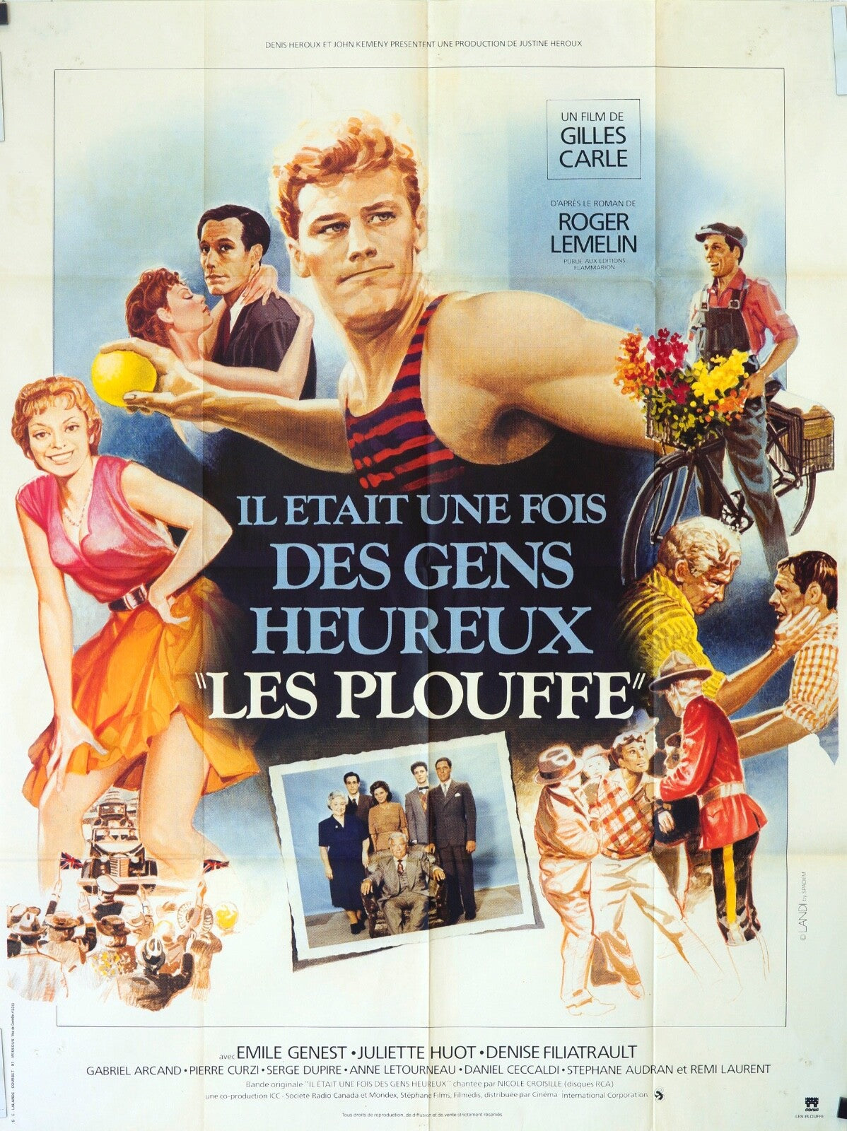 IL ÉTAIT UNE FOIS DES GENS HEUREUX LES  PLOUFFE ORIGINAL MOVIE POSTER 120x160