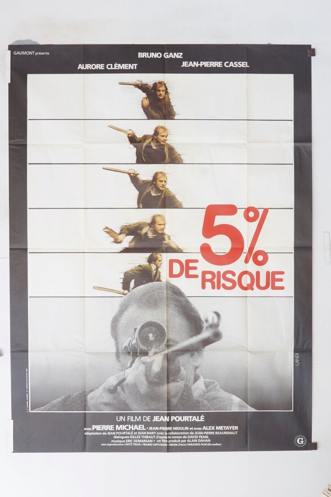 5% DE RISQUE ORIGINAL MOVIE POSTER 120x160 BRUNO GRANZ