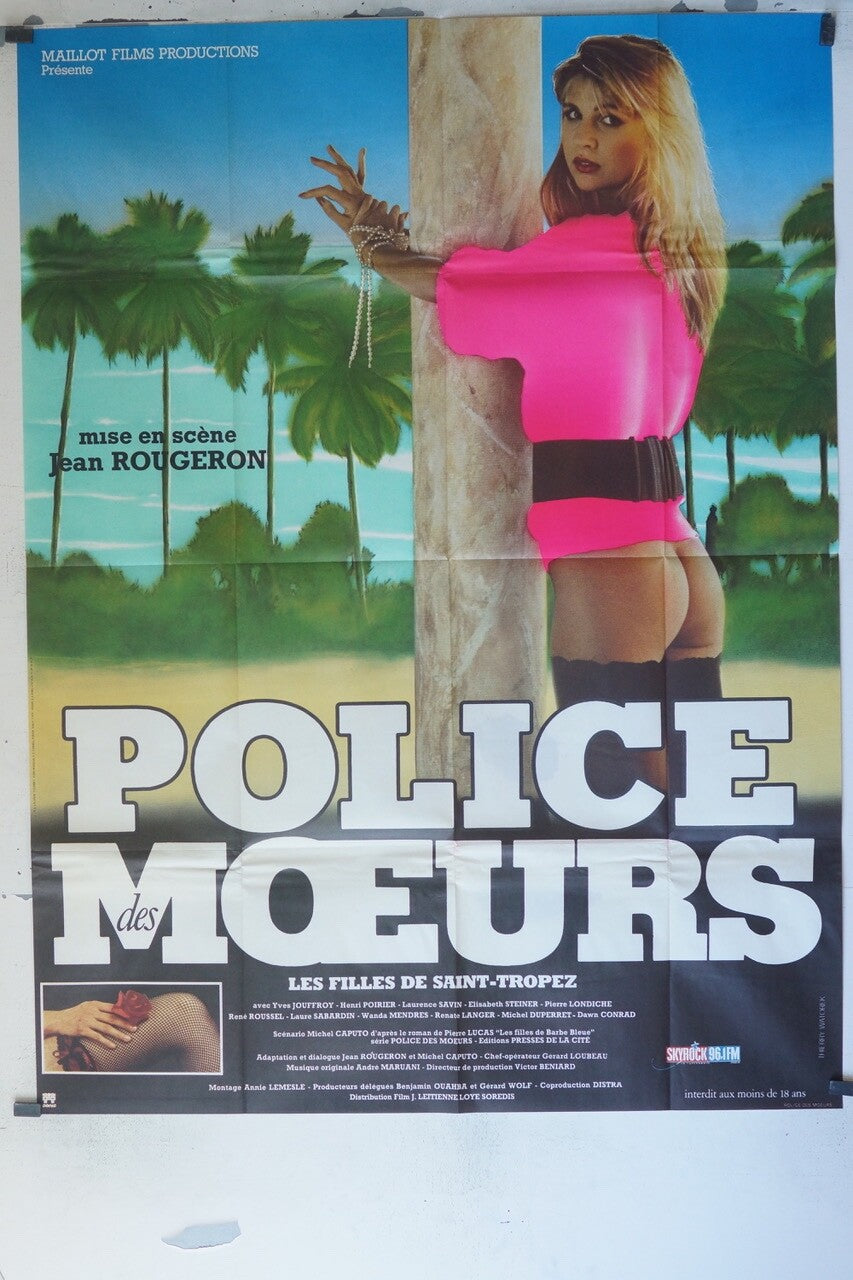 POLICE DES MOEURS POSTER ORIGINAL 120x160 YVES JOUFFROY – HENRI POIRIER