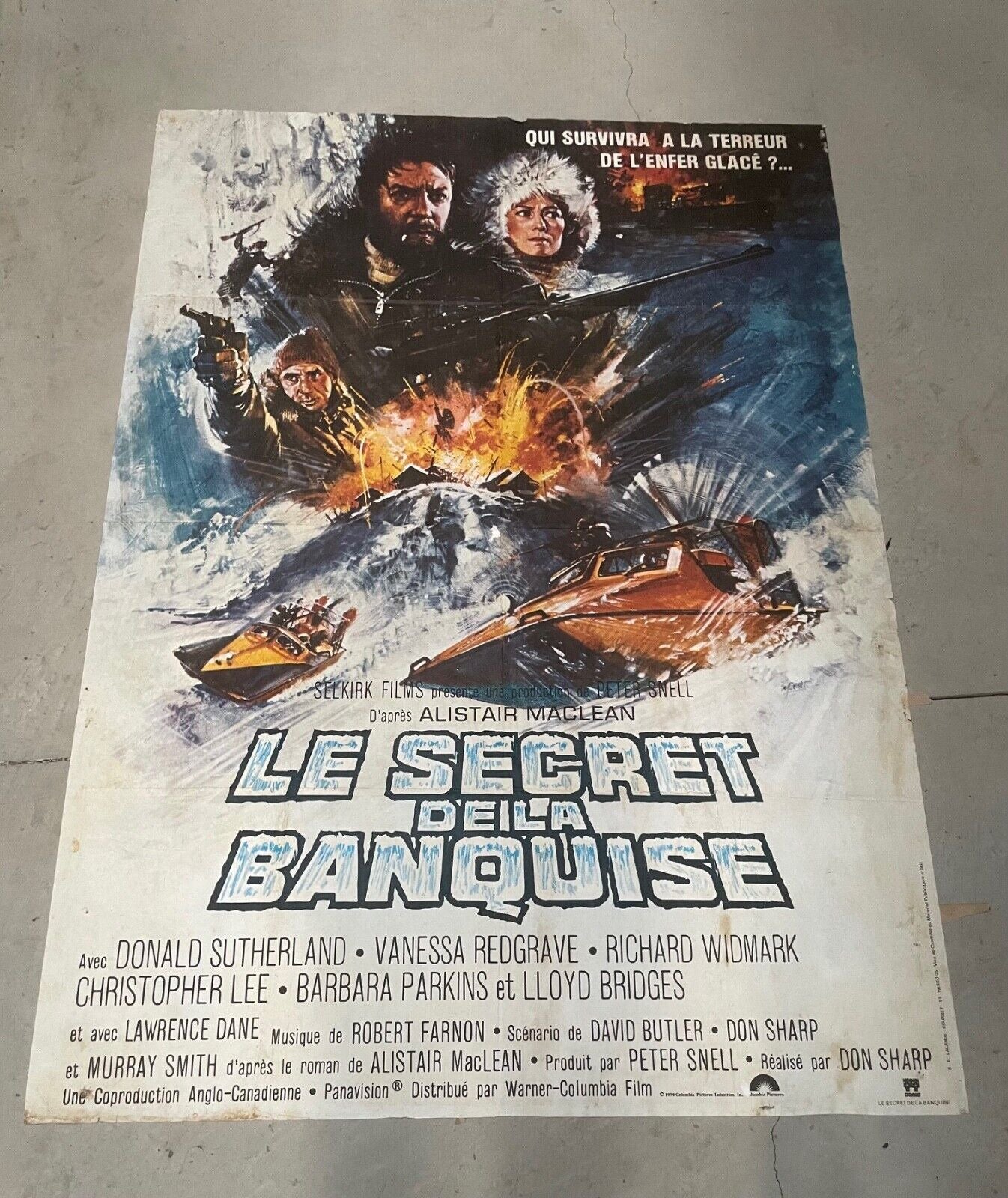 LE SECRET DE LA BANQUISE ORIGINAL POSTER 120X160 DONALD SUTHERLAND