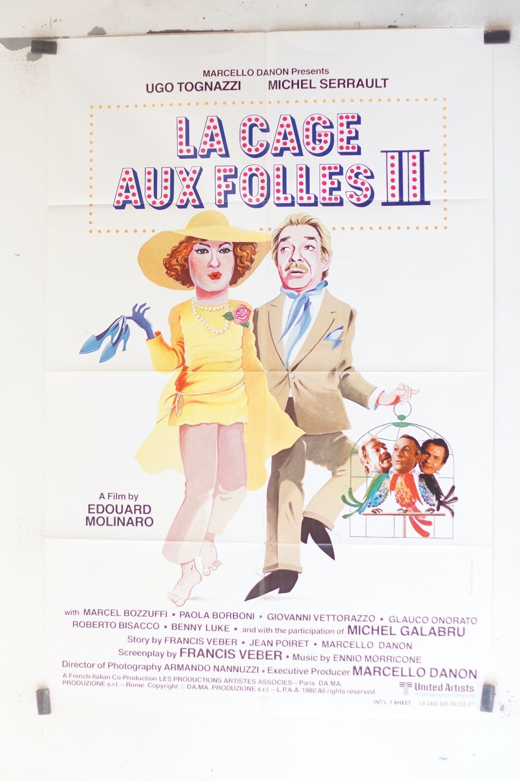 LA CAGE AUX FOLLES 2 MOVIE POSTER 120X160 MARCEL BOZZUFFI, PAOLA BORBONI