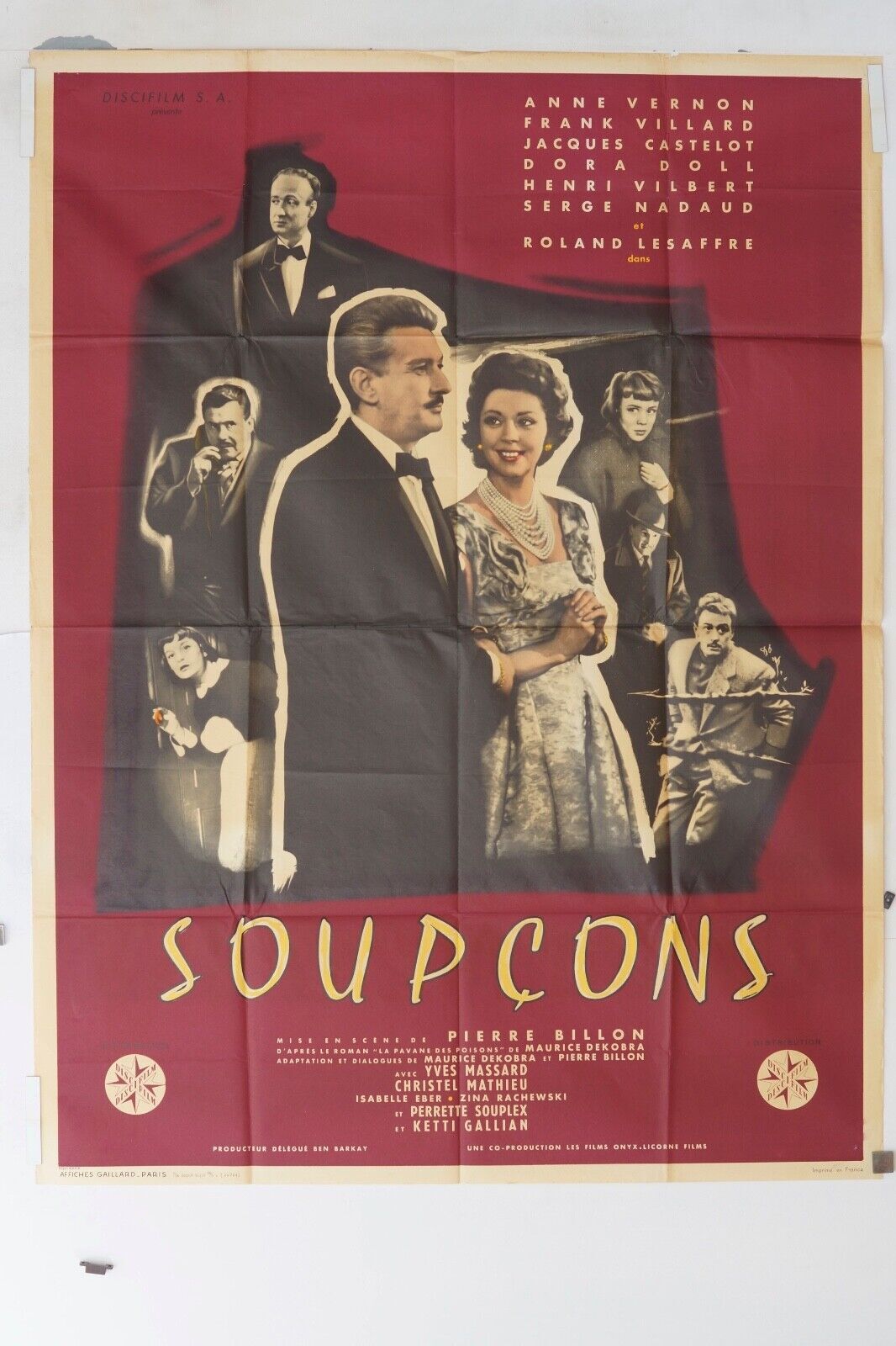 SOUPÇONS MOVIE POSTER ORIGINAL 120x160 RENATE EWERT