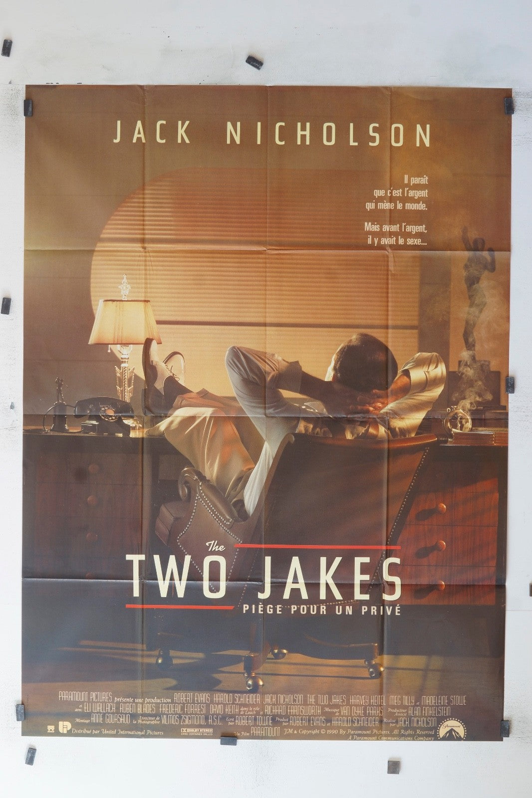 THE TWO JACKES JACK NICHOLSON MOVIE POSTER ORIGINAL 120x160