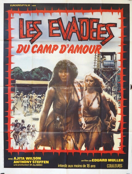 LES ÉVADÉS DU CAMP D’AMOUR MOVIE POSTER ORIGINAL 120x160 AJITA WILSON